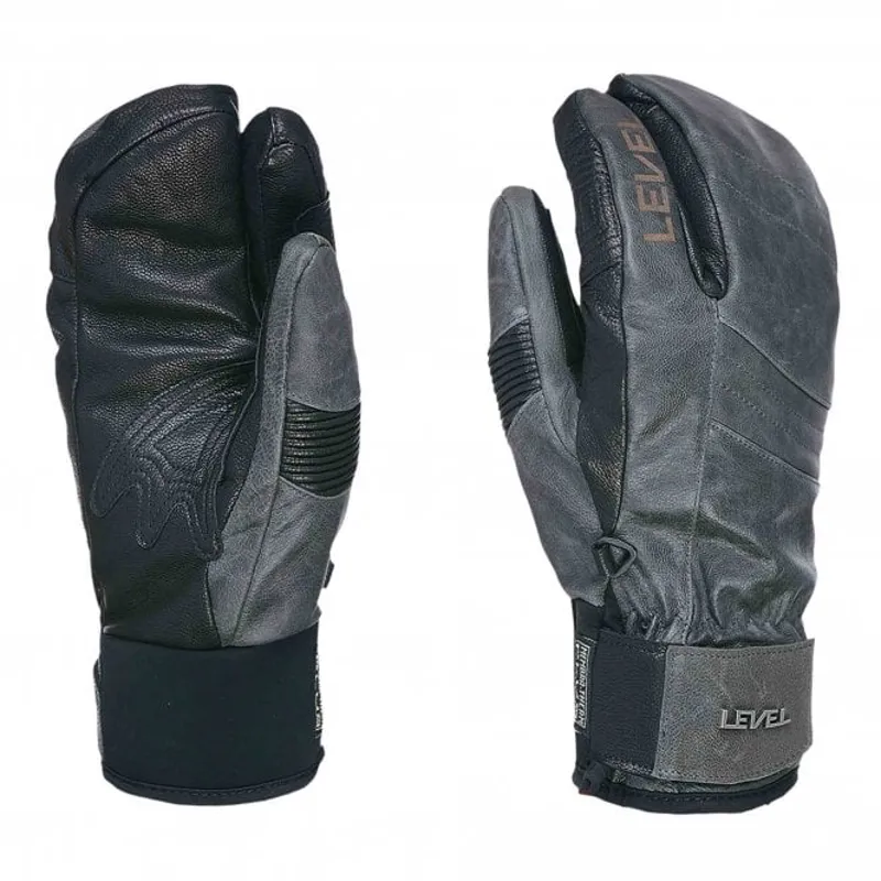 2025 Level Rexford Trigger men's leather ski gloves anthracite